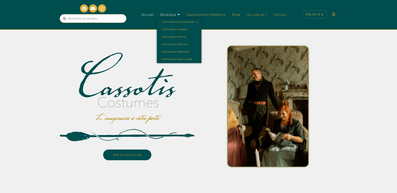 location de costume à distance